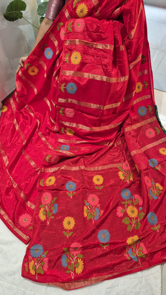 Premium quality soft Munga Crepe Silk saree