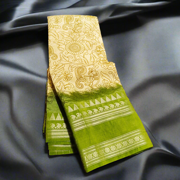 Mangalagiri Silk With Penkalmkari