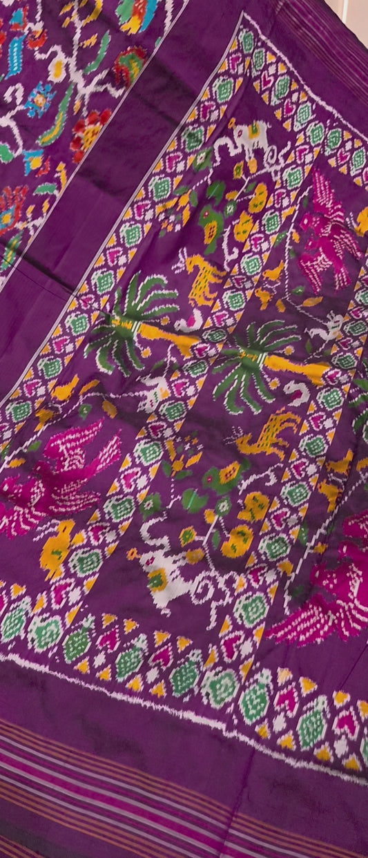 Pure handloom ikkath patola