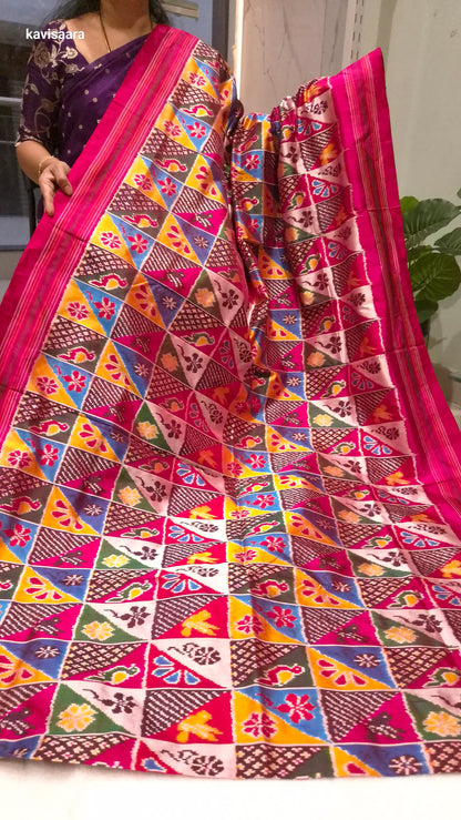 Pure handloom ikkath patola sarees