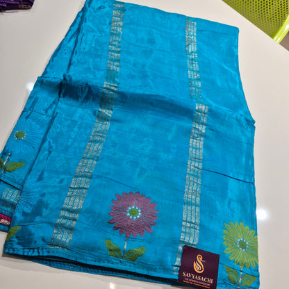 Premium quality soft Munga Crepe Silk saree