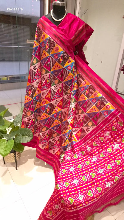 Pure handloom ikkath patola sarees