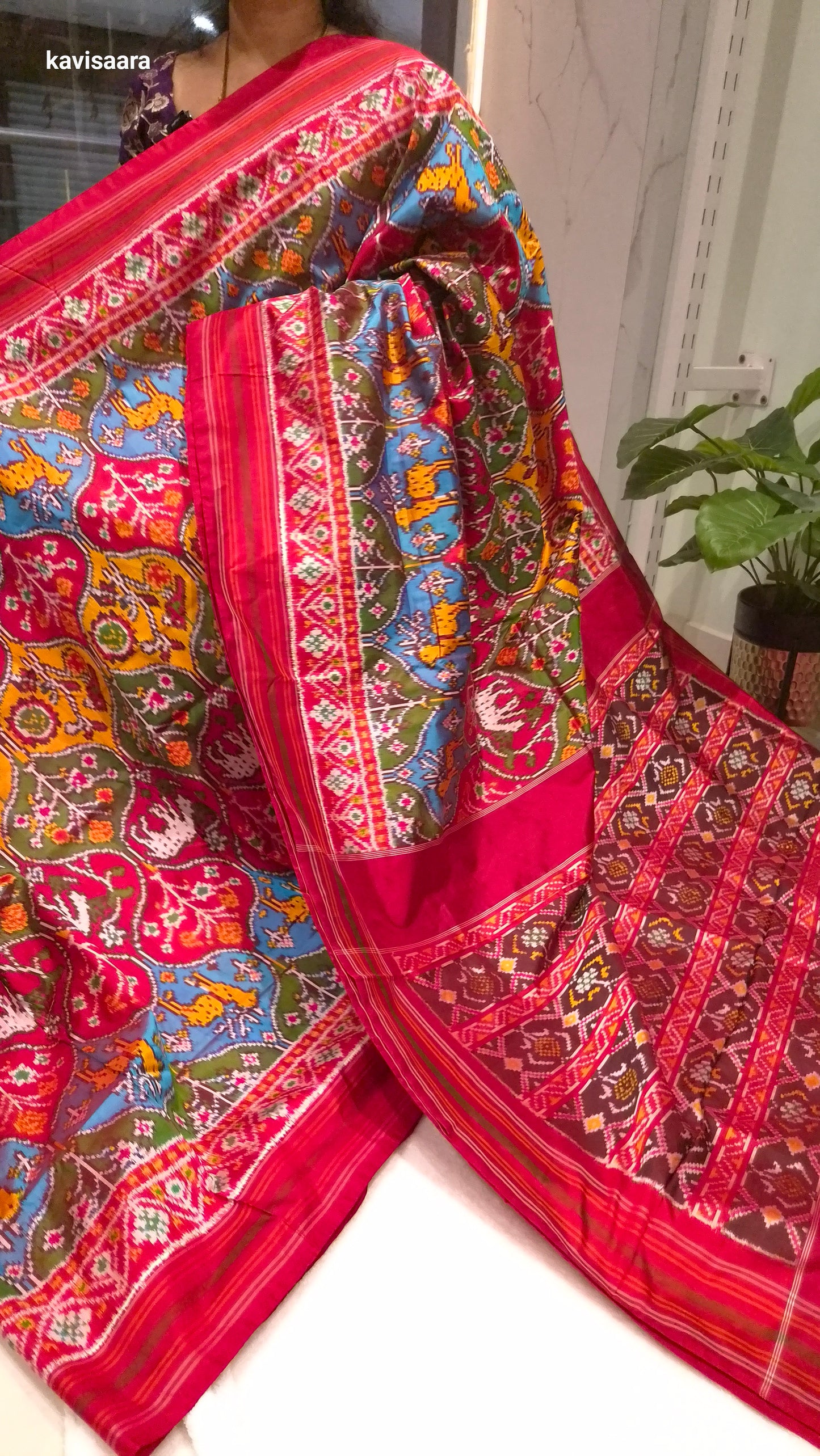 Pure handloom ikkath patola