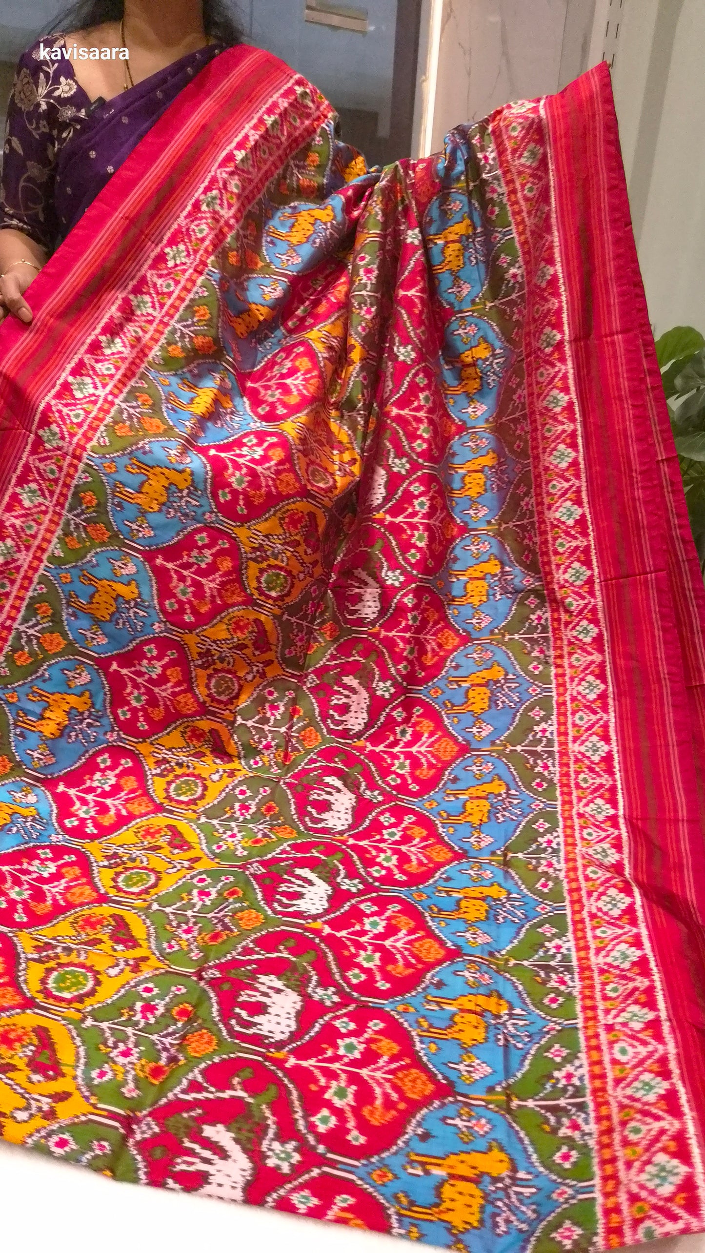 Pure handloom ikkath patola