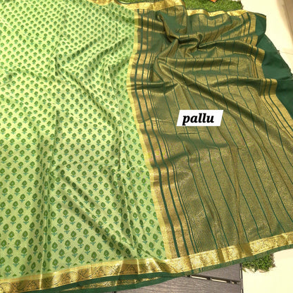 Exclusive Mysore Crepe Silk Saree