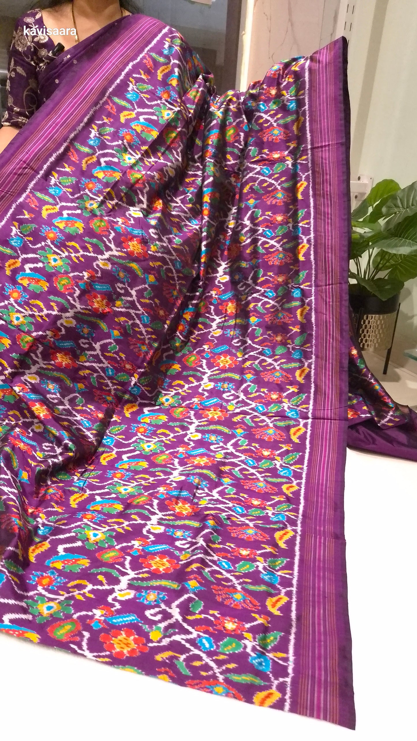 Pure handloom ikkath patola