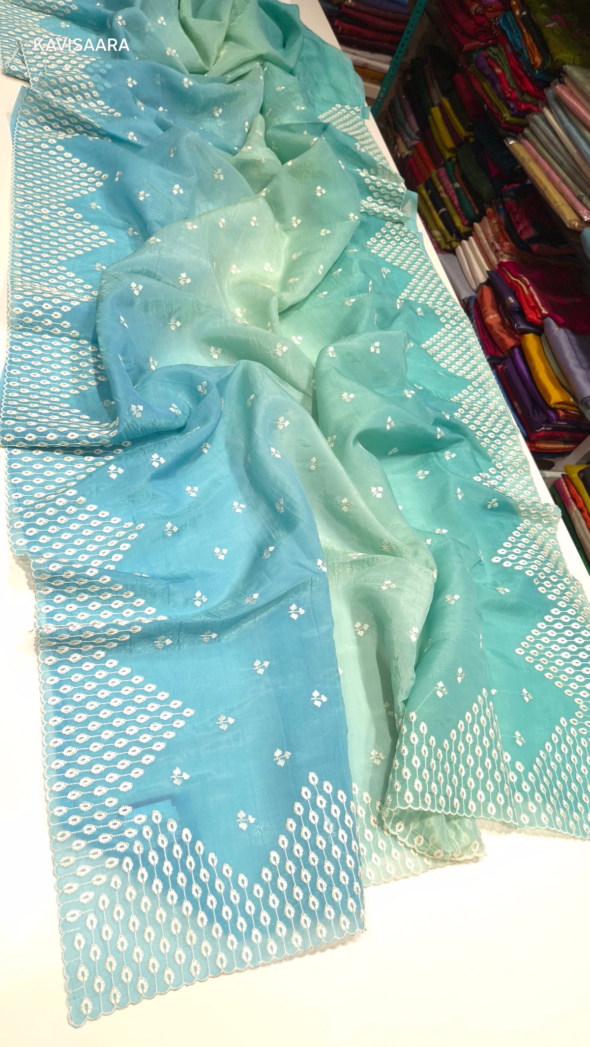 Pure Soft Organza Party wear Sarees