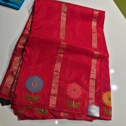 Premium quality soft Munga Crepe Silk saree