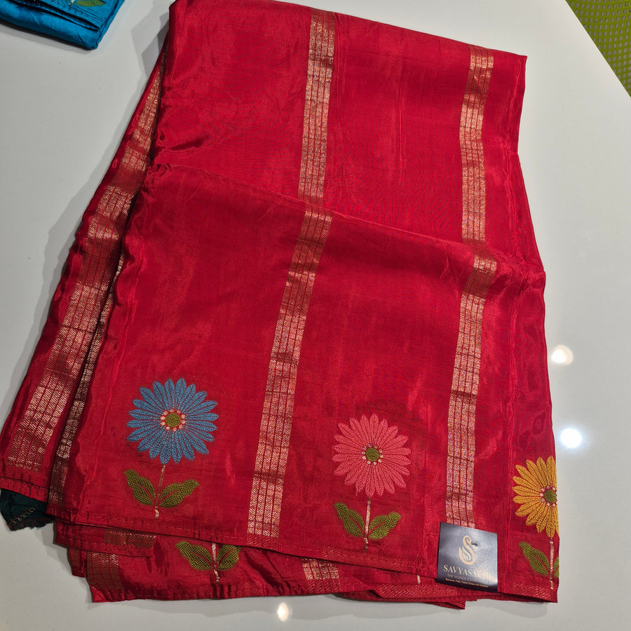 Premium quality soft Munga Crepe Silk saree