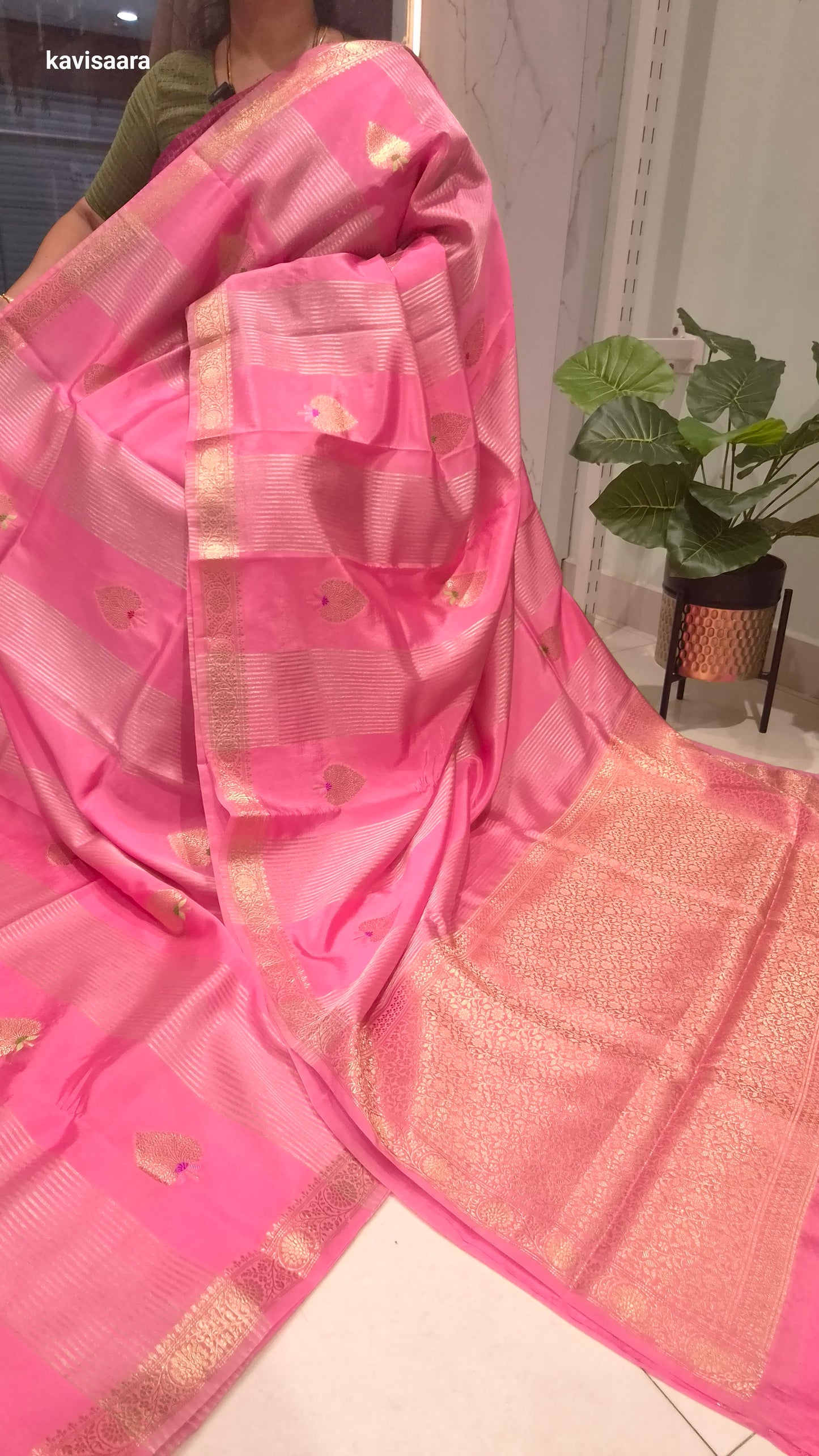 Pure chiniya silk saree