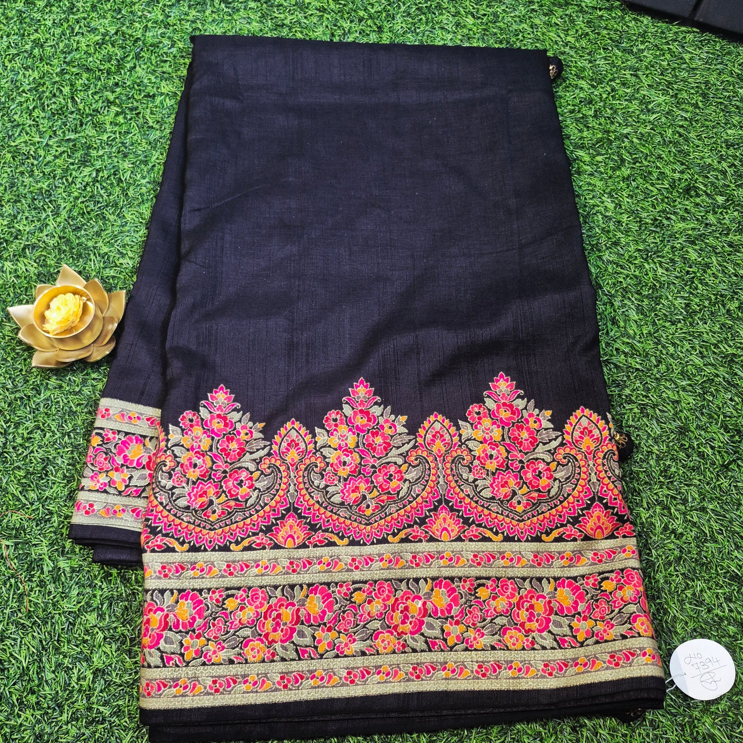 Premium Tussar dupion Silk sarees with beautiful tanjore Prints