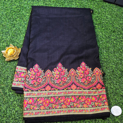 Premium Tussar dupion Silk sarees with beautiful tanjore Prints