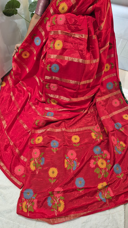 Premium quality soft Munga Crepe Silk saree